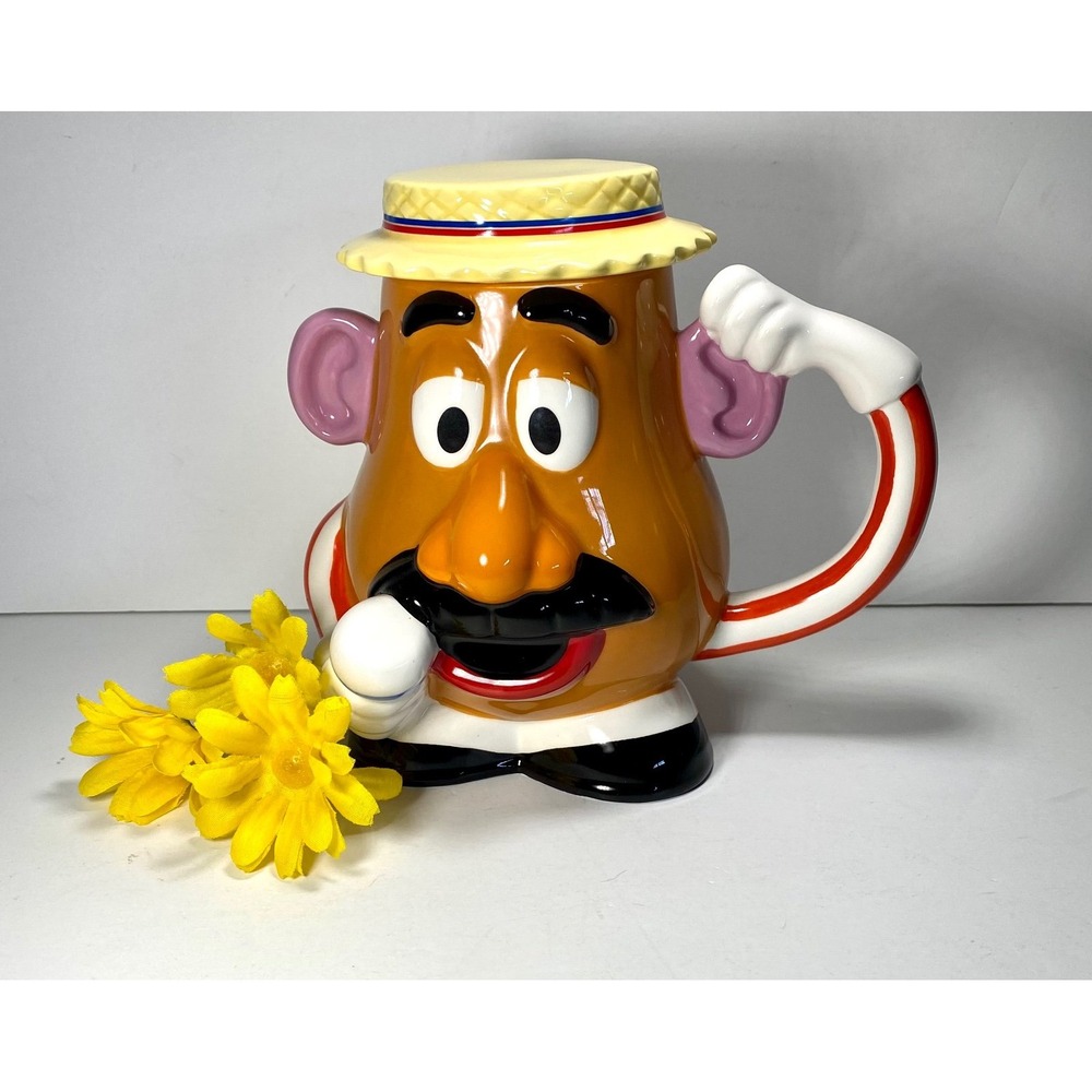 Disney Parks Mr Potato Head Covered Mug Toy Story Hasbro Ceramic Coffee Cup 2016